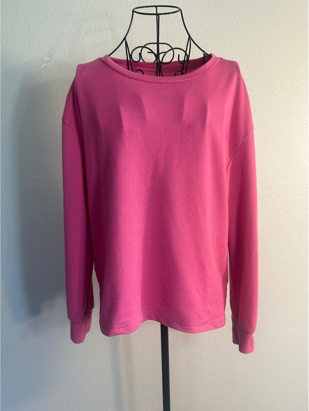 Pink Magenta Long Sleeve Shirt